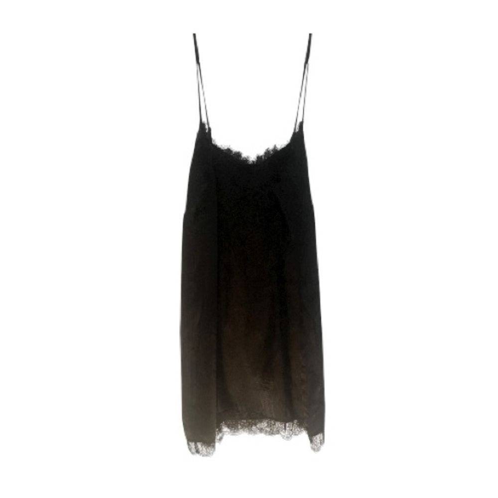 Elegant Black Lace Slip Dress Zara
